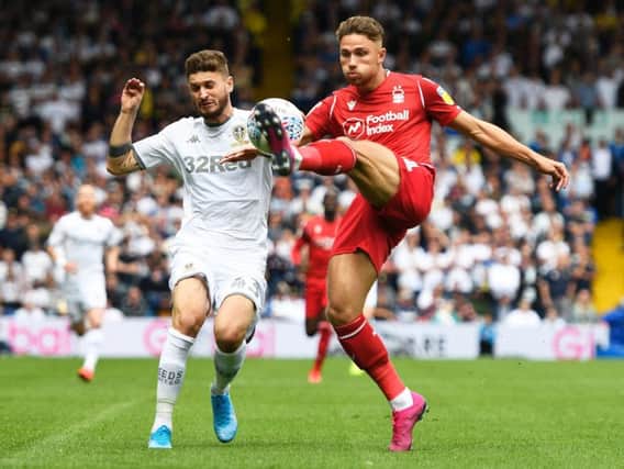 ONE THAT GOT AWAY: Leeds United's Mateusz Klich battles for the ball with Nottingham Forest's Matthew Cash during Saturday's 1-1 draw at Elland Road. Photo by George Wood/Getty Images.