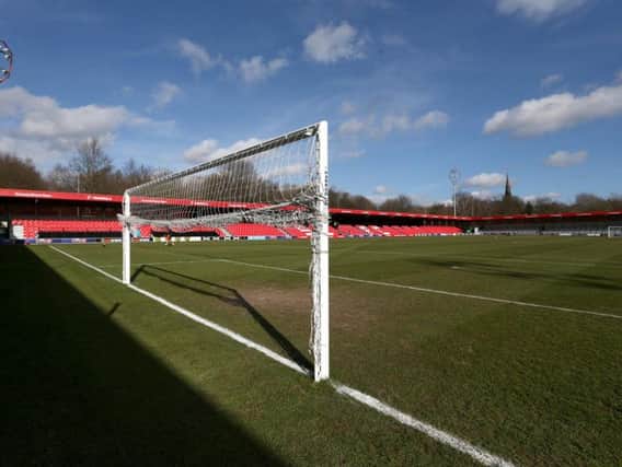 Salford City's Peninsula Stadium. Photo by Jan Kruger/Getty Images.