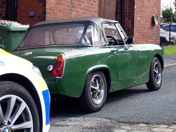 The recovered MG Midget car (Photo: WYP)
