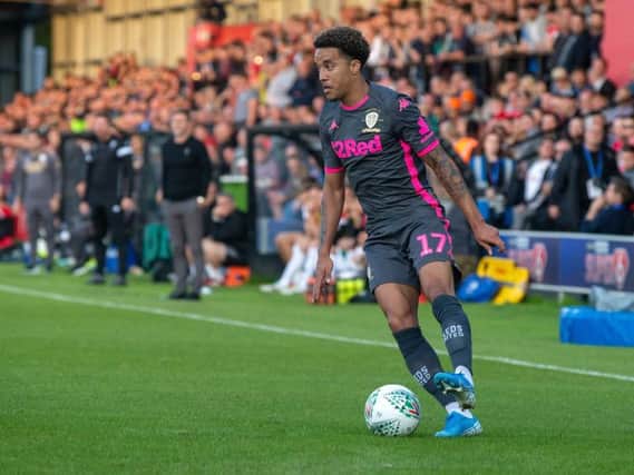 QUALITY PREVAILS: Helder Costa in action for Leeds United against Salford City. Picture by Bruce Rollinson.