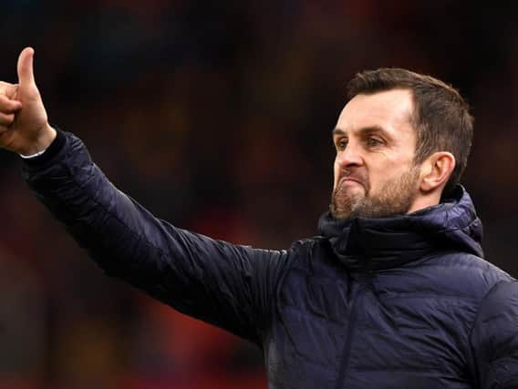 SEE YOU SOON: Leeds United will face Stoke City and boss Nathan Jones, above, twice in four days this month. Photo by Gareth Copley/Getty Images.