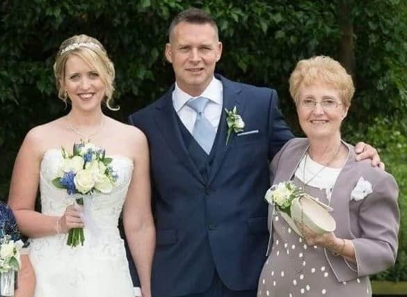 Kate Rhodes, Ian Rhodes, and his mum-in-law, Adrienne Ballington.