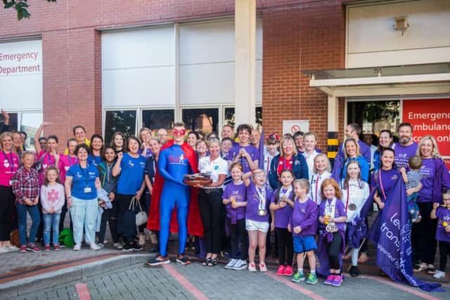 Tom's baton arrives in Leeds.