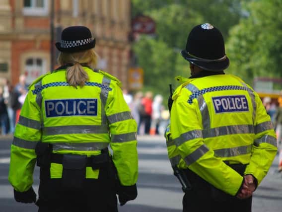 A police officer was on hand to arrest a convicted sex offender in Leeds on Saturday