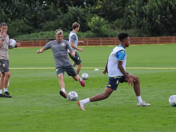 Leeds United training at Thorp Arch earlier this month (Photo: Steve Riding).