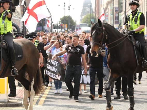 A march in support of Stephen Yaxley-Lennon after he was jailed in 2018 (Photo: SWNS).