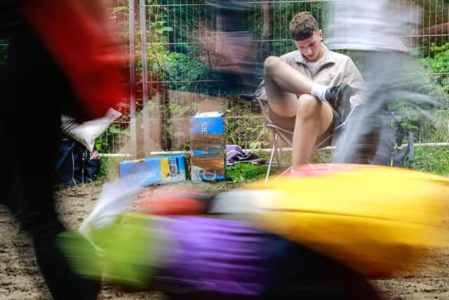 Campers arrive at Leeds Festival cc Tom Maddick/SWNS