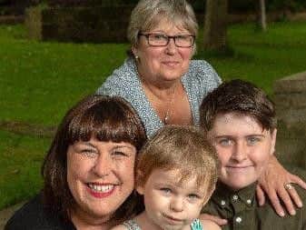 Connie Annakin, pictured with mum Caroline Day, grandmother Mavis Day, and brother Elliott Day.