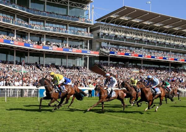Mustajeer and Colin Keane win the Sky Bet Ebor during the Ebor Festival at York. Picture: Clint Hughes/PA