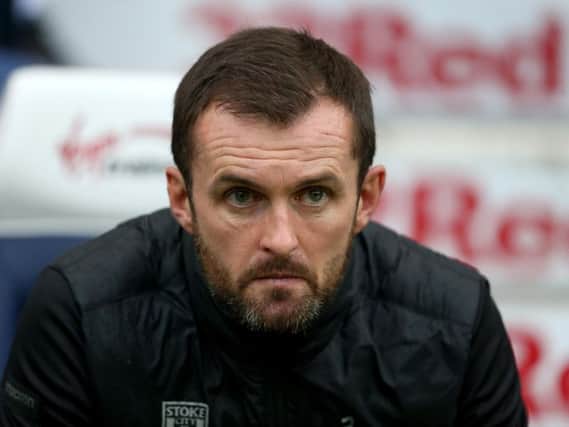 Stoke City boss Nathan Jones. Photo by Lewis Storey/Getty Images.