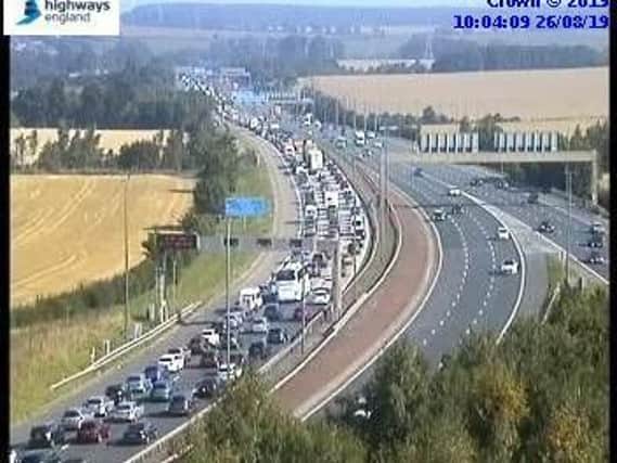 Traffic on A1M (Photo: Highways England)