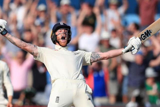Ben Stokes laps up the applause of the crowds.