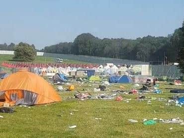 Miles of rubbish at Bramham Park