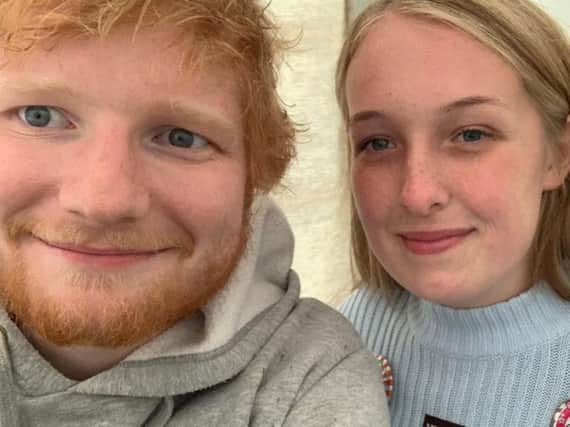 Sian Reeds got to meet Ed Sheeran after attending his recent concerts at Roundhay Park in Leeds. Picture: Sian Reeds/PA