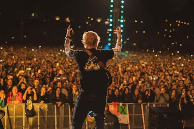 Ed Sheeran plays Roundhay Park in Leeds as part of the final leg of his Divide tour. Picture: Zakary Walters