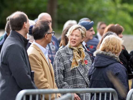 Hollywood star Annette Bening in Yorkshire during the filming of Hope Gap. Picture: Marie Caley.