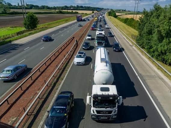 There will be closures overnight on the M62 in Leeds.