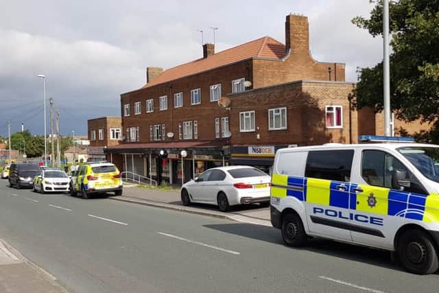 Armed police were rushed to the post office