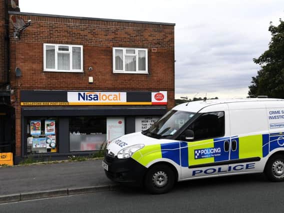 Masked men targeted Wellstone Rise Post Office on Swinnow Lane in an armed robbery