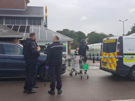 Asda Killingbeck Superstore was targeted in an armed robbery on Wednesday