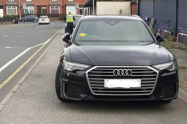This Audi was slapped with a parking fine in Cross Gates