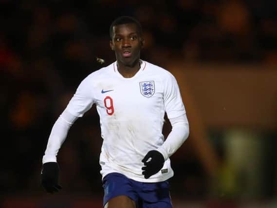 Eddie Nketiah scored two for England Under 21s tonight (Pic: Getty)