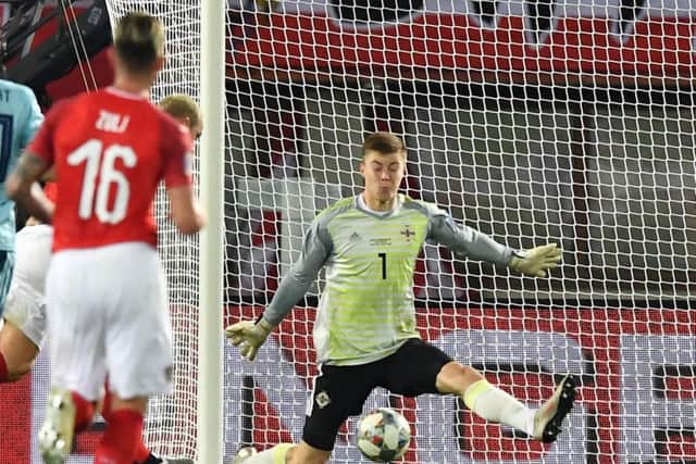 Peacock-Farrell in international action for Northern Ireland (Pic: Getty)