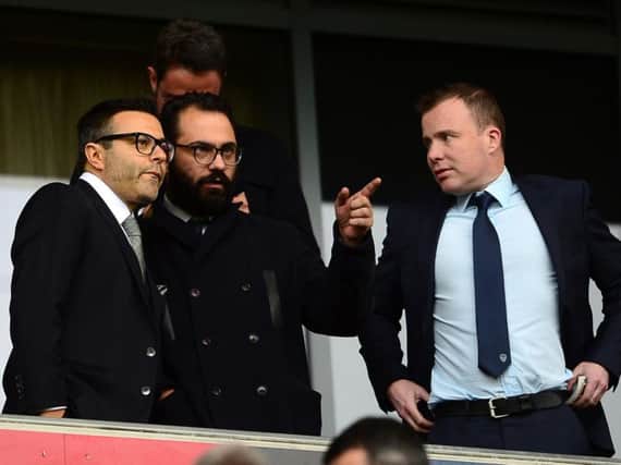 Owner Andrea Radrizzani, director of football Victor Orta and managing director Angus Kinnear (Pic: Getty)