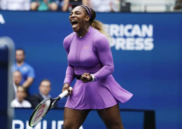 NOT TO BE: Serena Williams reacts after scoring a point against Bianca AndreescuAP/Adam Hunger