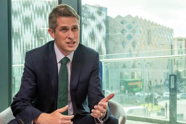 Education Secretary Gavin Williamson at the formal opening of the new Quarry Hill campus at Leeds City College. Picture by Bruce Rollinson.