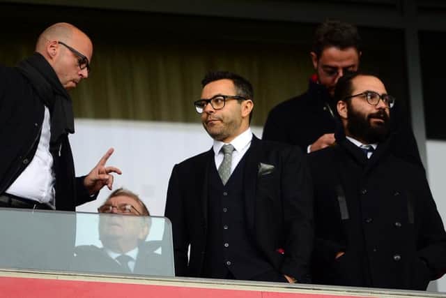 Leeds United's owner Andrea Radrizzani, centre (Pic: Getty)