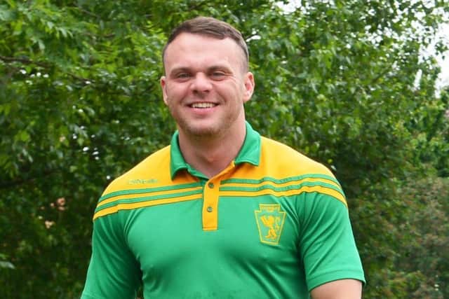 Hunslet Club Parkside try scorer, Andy Hullock. Picture: Bruce Rollinson/JPIMedia.
