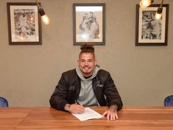 Kalvin Phillips signing his new long-term deal at Elland Road
