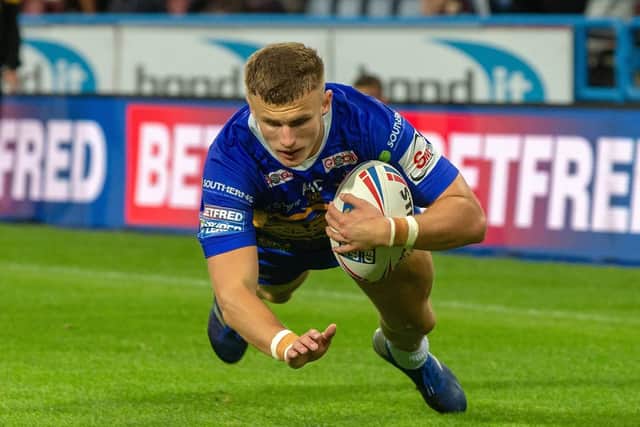 Leeds Rhinos player of the year Ash Handley. Picture Bruce Rollinson.