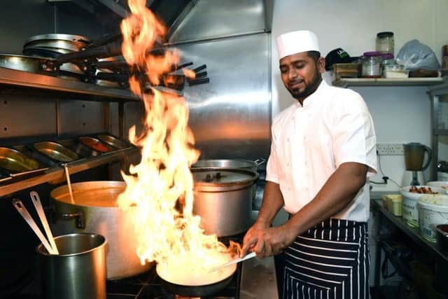 Head chef Rippon Ali, at work at Spice Zone, Crossgates, winners of the Yorkshire Evening Post Curry House of the Year 2019.