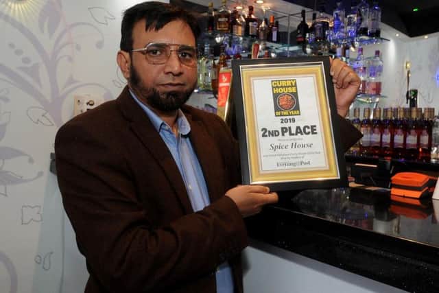 Sayed Ahmed at Spice House in Halton runner up in the YEP curry house of the year