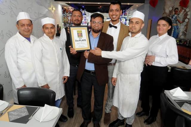 Sayed Ahmed and his team at Spice House in Halton runner up in the YEP curry house of the year