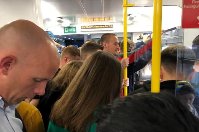 Commuter chaos on the York-Harrogate-Leeds line on Tuesday morning.