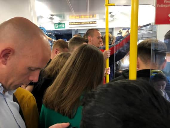 Commuter chaos on the York-Harrogate-Leeds line on Tuesday morning.