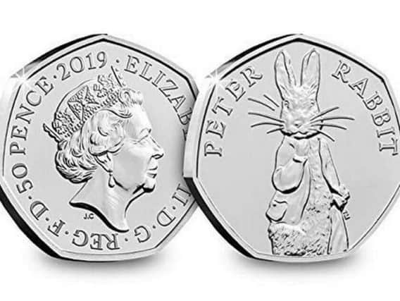The Royal Mint has this week released a special edition 2019 Peter Rabbit 50p coin (Photo: Royal Mint)