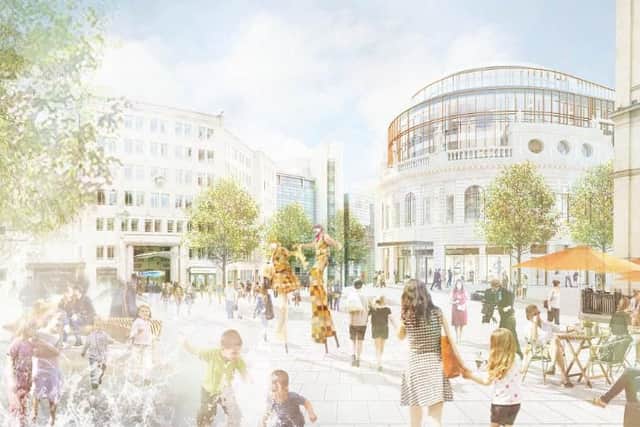 The plans include an expanded pedestrianised City Square.
