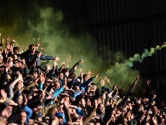 Leeds United fans at a previous encounter with their near neighbours Barnsley (Pic: Getty)