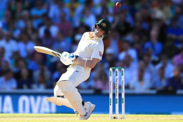 England's Steve Smith avoids the ball. Picture: Mike Egerton/PA