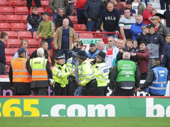 Leeds United's victory over Barnsley marred by crowd trouble.