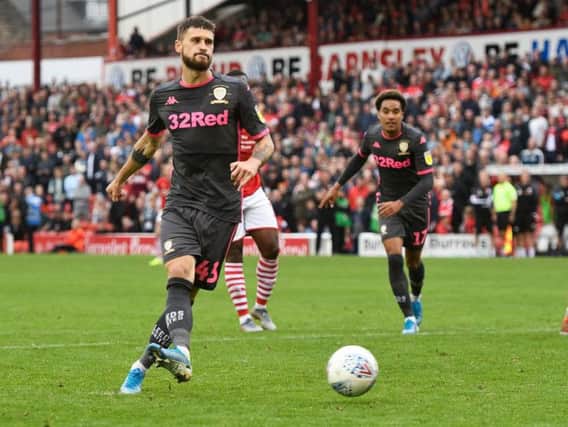 Mateusz Klich netted from the penalty spot against Barnsley on Sunday. Picture: Getty