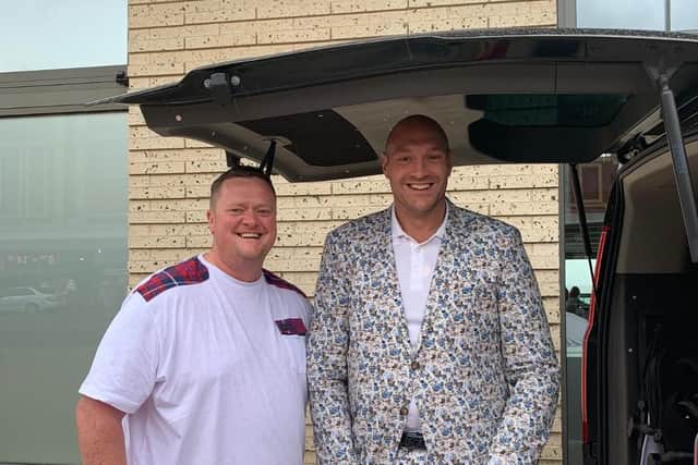 Phil Bennett with Tyson Fury (Pictures: Platform Press).