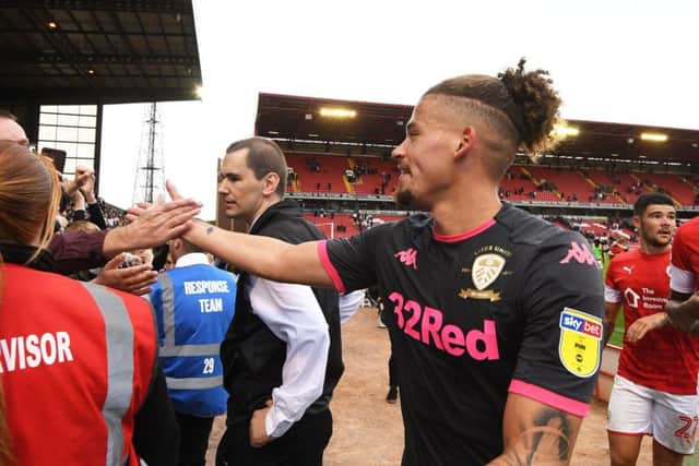 Kalvin Phillips starred yet again for Leeds on Sunday, against fellow Leeds United academy graduate Alex Mowatt, pictured right (Pic: Getty)