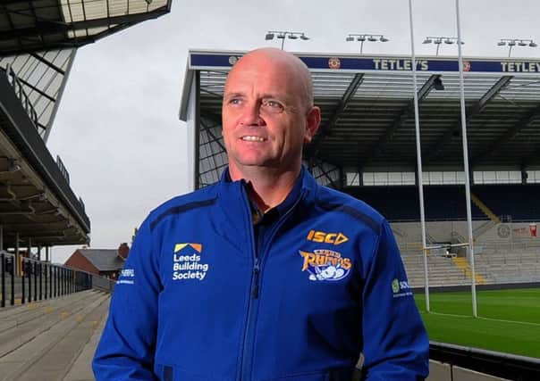 Recently confirmed full-time Leeds Rhinos coach Richard Agar. PIC: Simon Hulme/JPIMedia