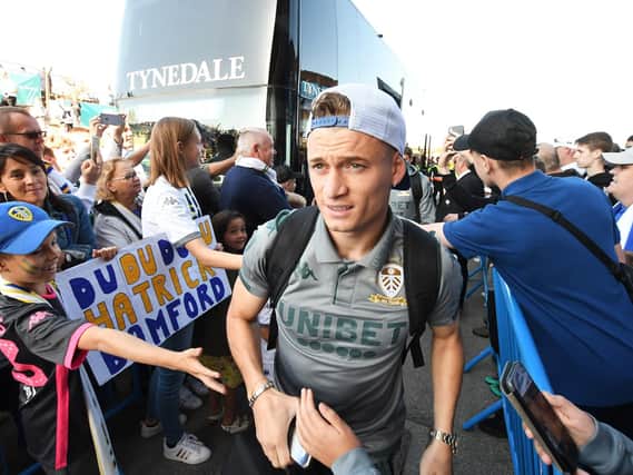 ONE HUNDRED NOT OUT: For Gjanni Alioski. Photo by George Wood/Getty Images.