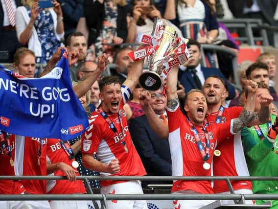 Pearce led Charlton to Wembley last season, winning promotion to the Championship (Pic: Getty)